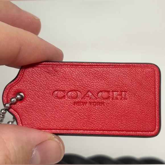 Coach Whipstitch Black Leather Georgie Saddle Bag Crossbody - Picture 16 of 16